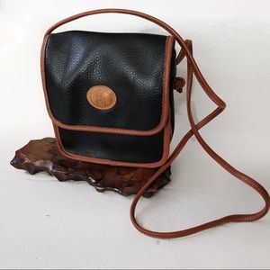 Vintage faux leather crossbody bag